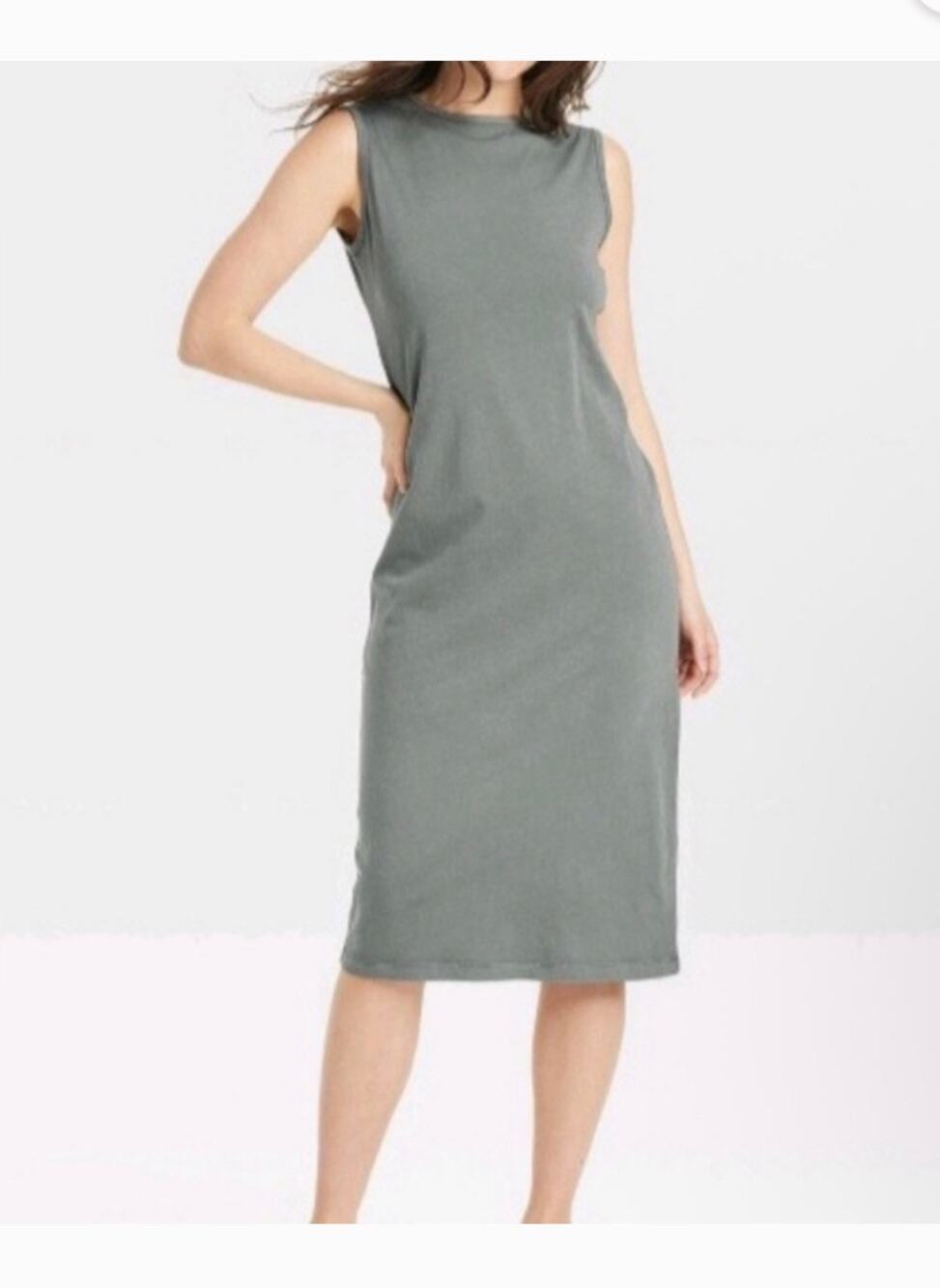 NWT Universal Thread Sleeveless Knit Midi Tank Dress - Green - Size XXL